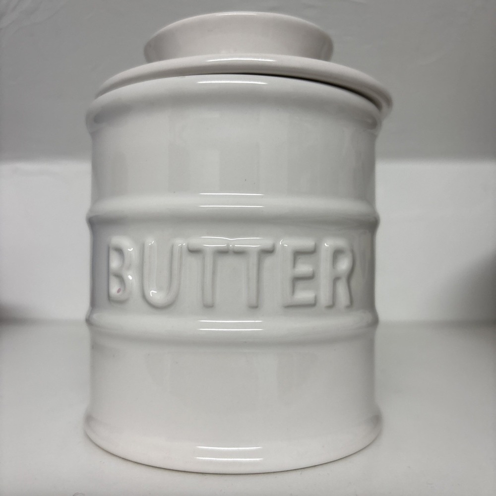 Martha Stewart Collection‎ Butter Keeper Butter Bell White Ceramic